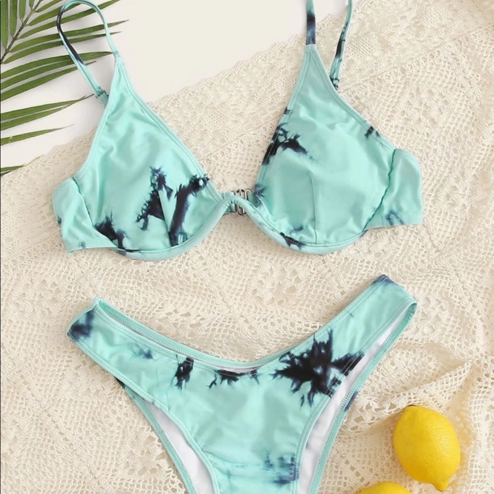 Blue bikini